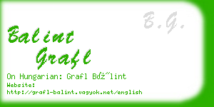 balint grafl business card